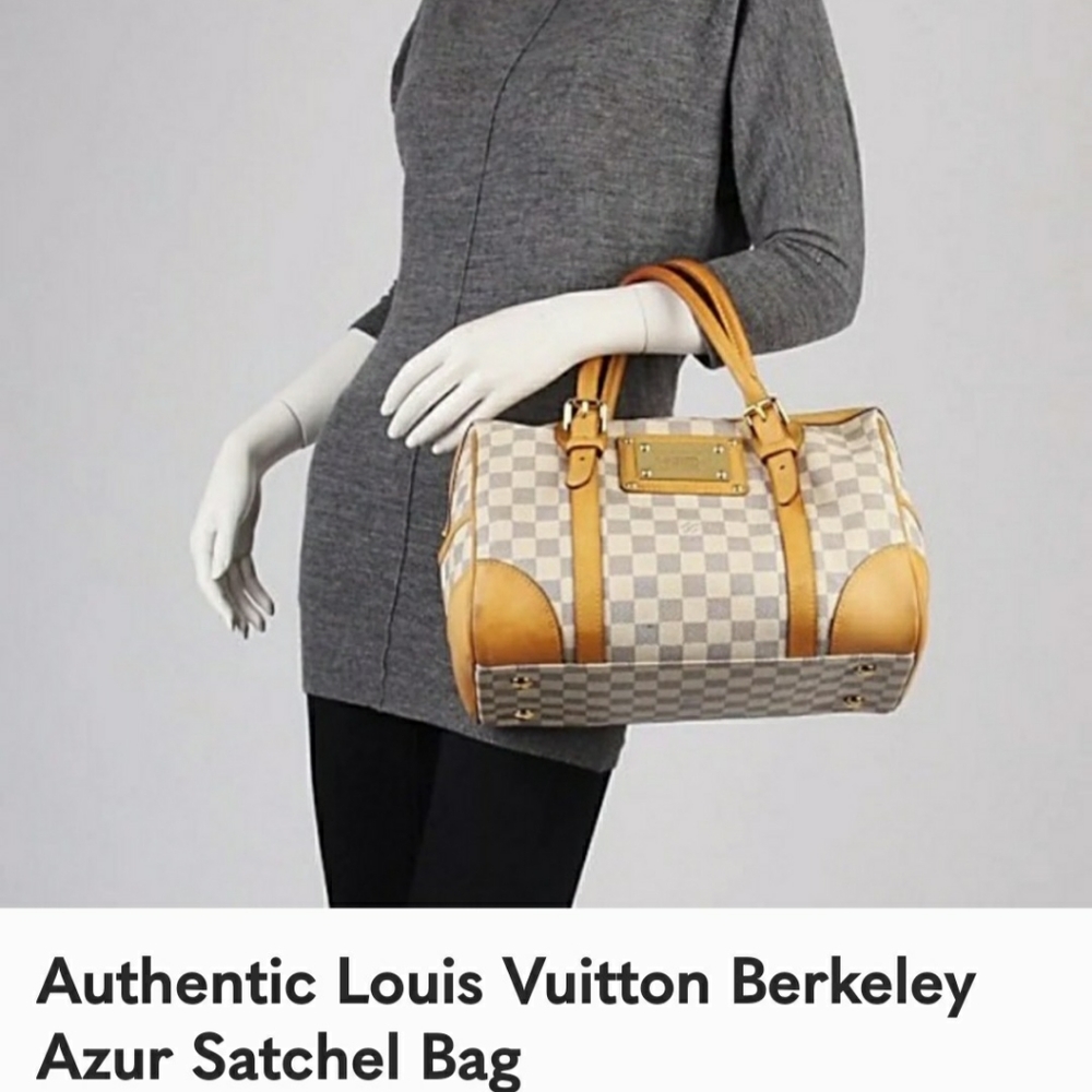 Louis Vuitton Damier Berkeley Azure Satchel Bag